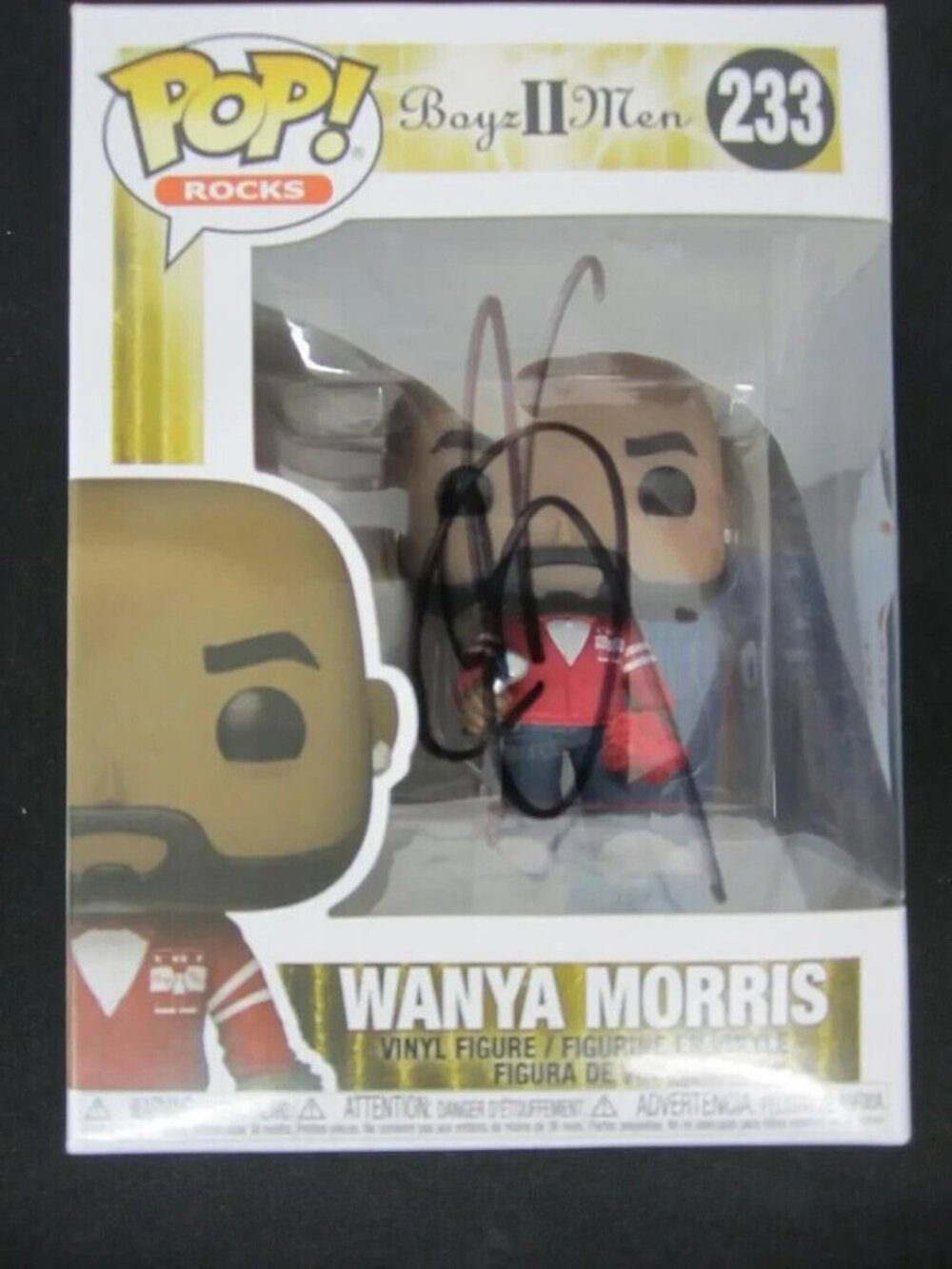 Wanya Morris signed Funko Pop! Vinyl: Boyx II Men #233 w/COA
